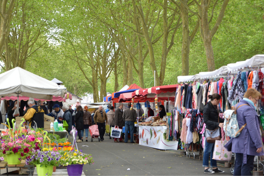 Local campsite of l’Ile d'Or in Amboise. Campsite in Amboise in the